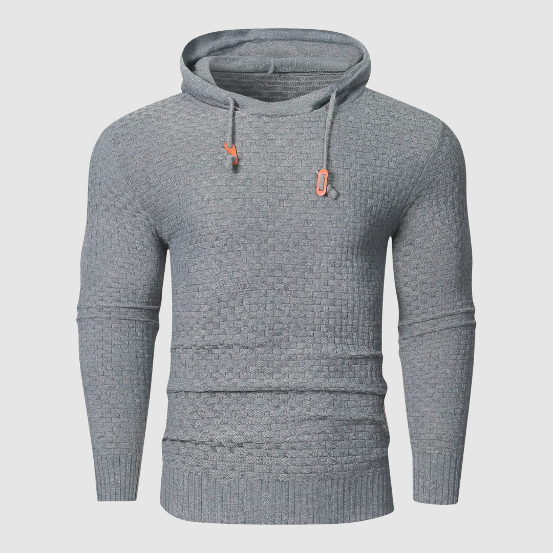 Sudadera Hombre Capucha Cuello Alto