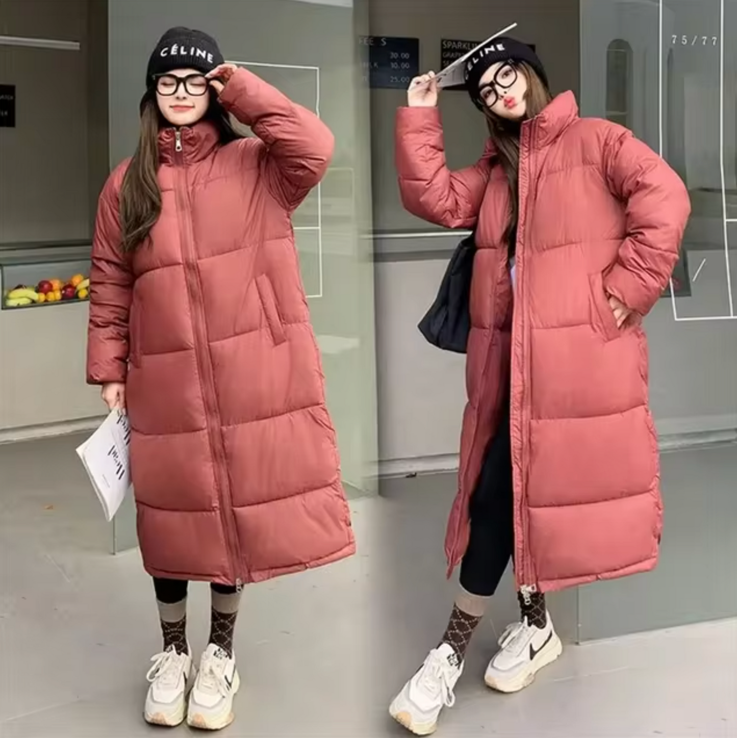 Chaqueta Acolchada Mujer Abajo Larga - Vestiria
