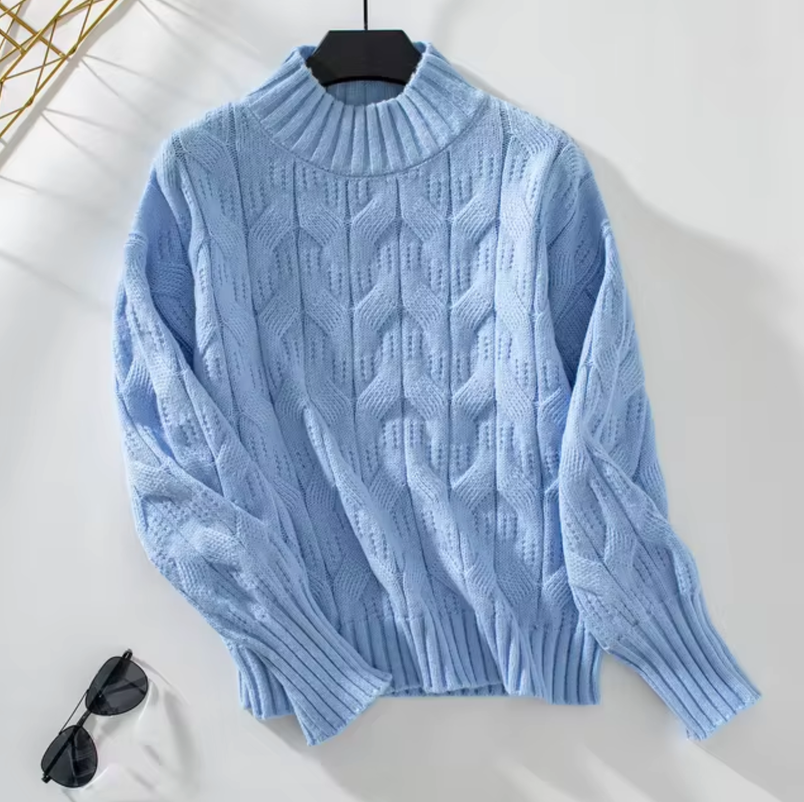Jersey Cálido Punto Cuello Alto - Vestiria