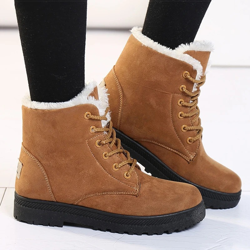 Botas Invierno Mujer Suela Gruesa Forro Peludo - Vestiria