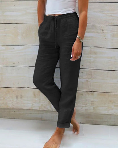 Pantalón ligero elástico para verano Mujer