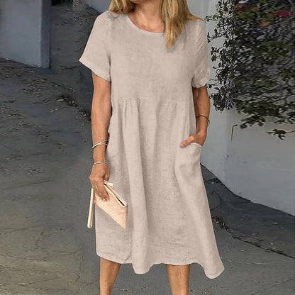 Vestido Sueter Holgado Manga Corta - Vestiria