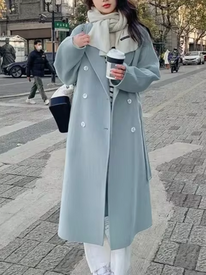 Abrigo Largo Lana Cálido Elegante - Vestiria