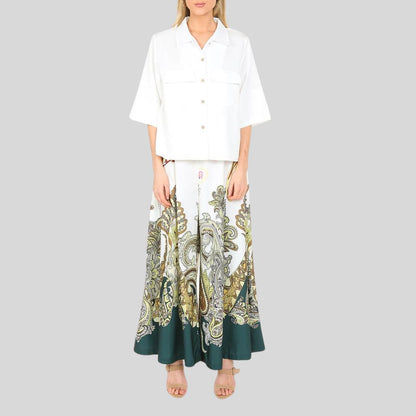Pantalones Palazzo Estampados Elegantes - Vestiria