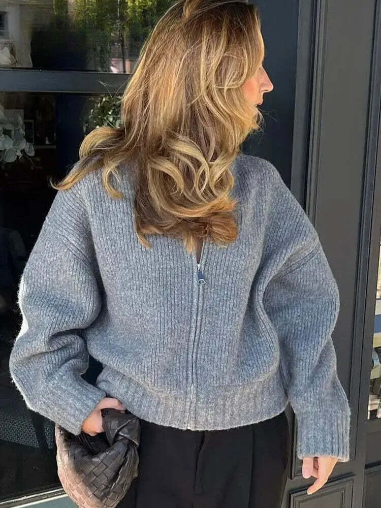 Chaqueta Suéter Mujer Estilo Retro - Vestiria