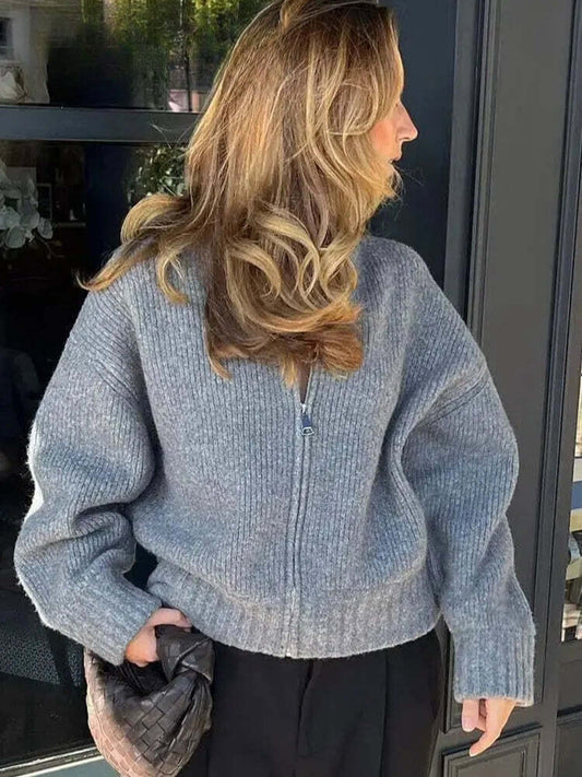Chaqueta Suéter Mujer Estilo Retro - Vestiria