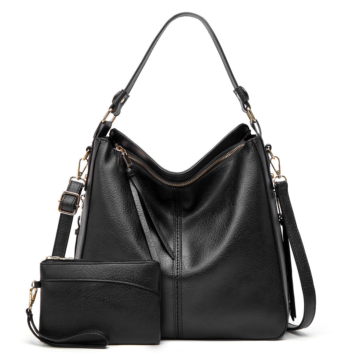 Bolso Bandolera y Minibolso de Piel Imitación