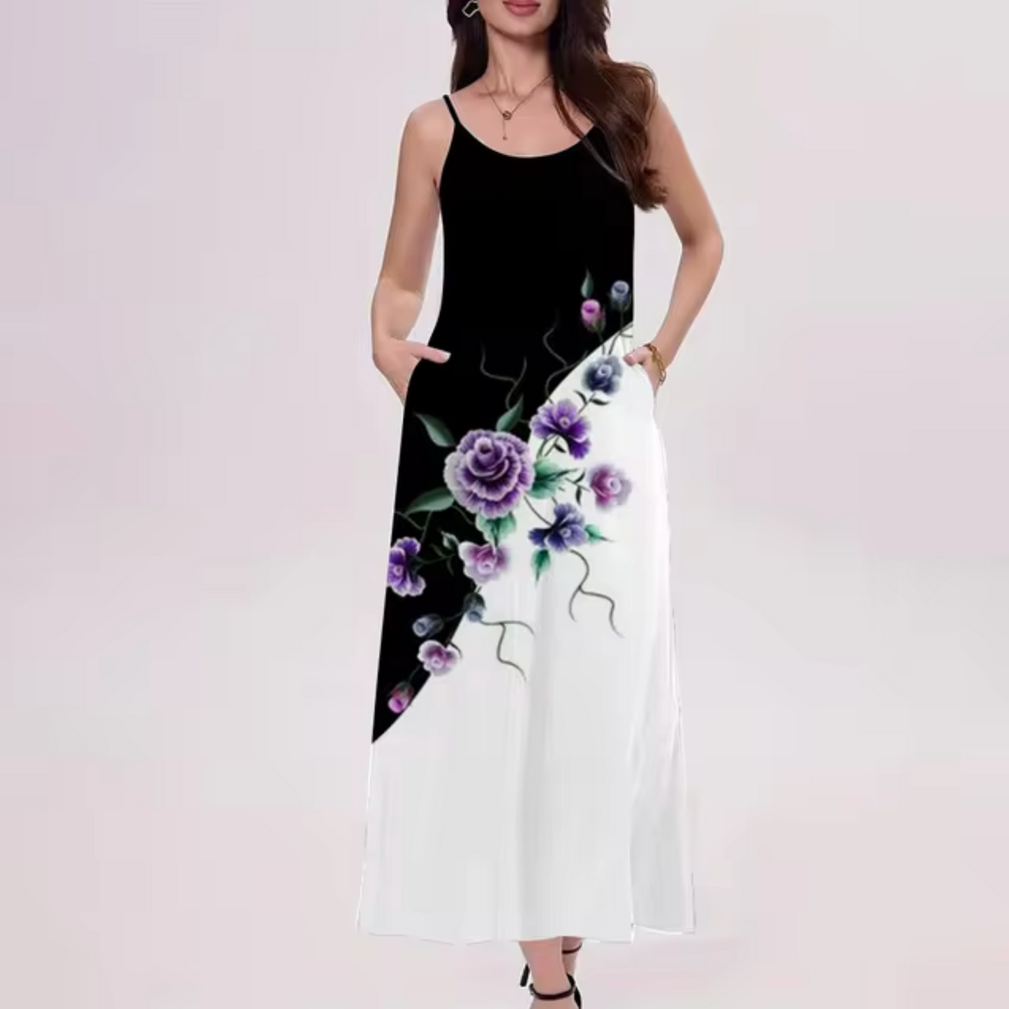 Vestido Elegante Largo Multicolor - Vestiria