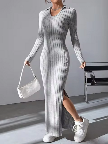 Vestido Largo y Cómodo de Punto para Mujer - Vestiria