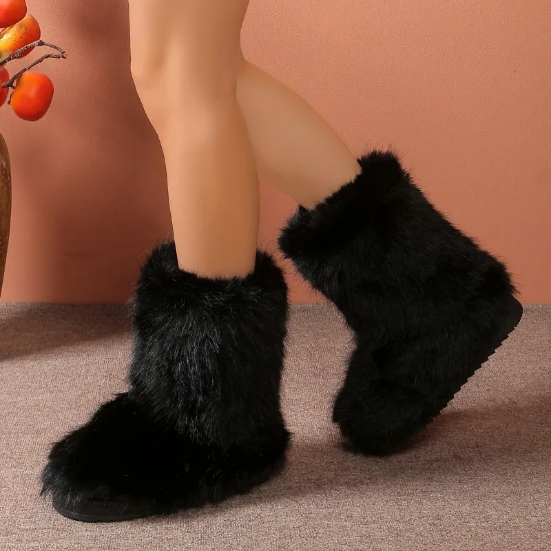 Botas Invierno Piel Imitación Aisladas - Vestiria