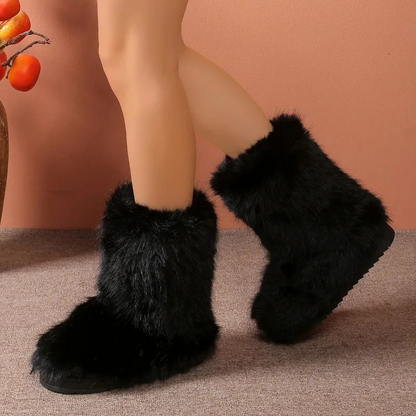 Botas Invierno Piel Imitación Aisladas - Vestiria