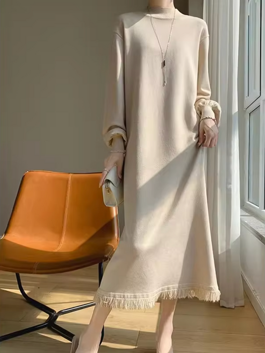 Vestido Cálido Punto Mujer Informal - Vestiria
