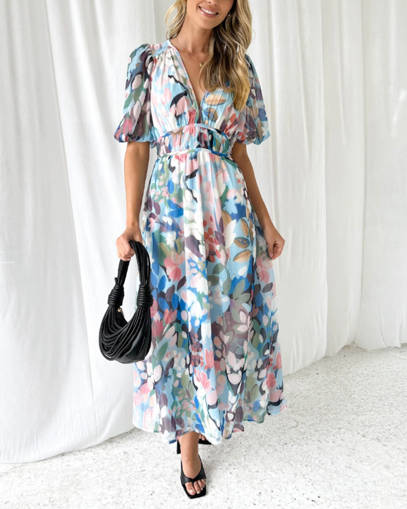 Vestido Florales Estilo Boho Chic