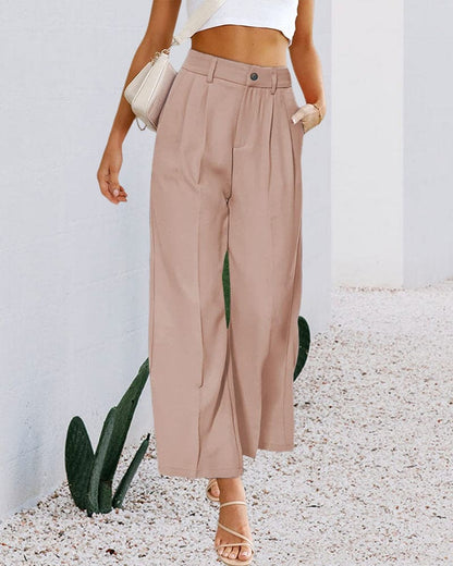 Pantalón Mujer Alto Cintura Ancho