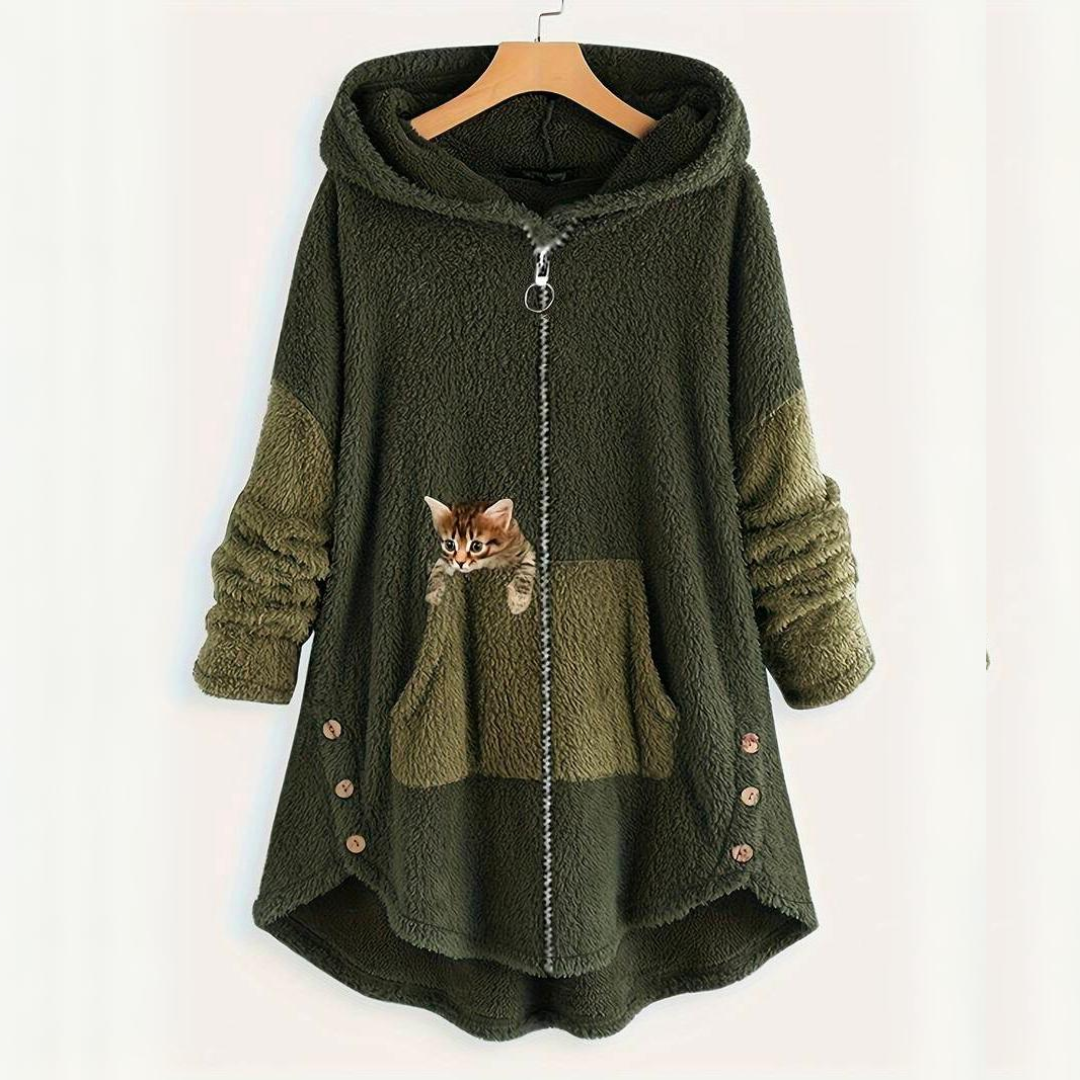Sudadera Gato Acogedora y Suave