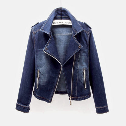 Chaqueta de cuero estilo cowboy mujer