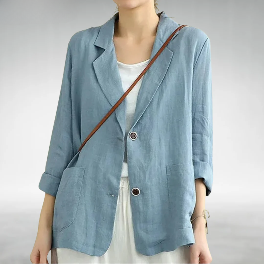 Chaquetilla Mujer Casual Elegante Corte Libre - Vestiria