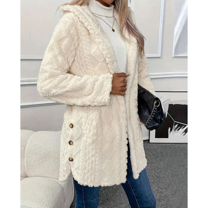 Cárdigan Mujer Capucha Abrigo Suave - Vestiria