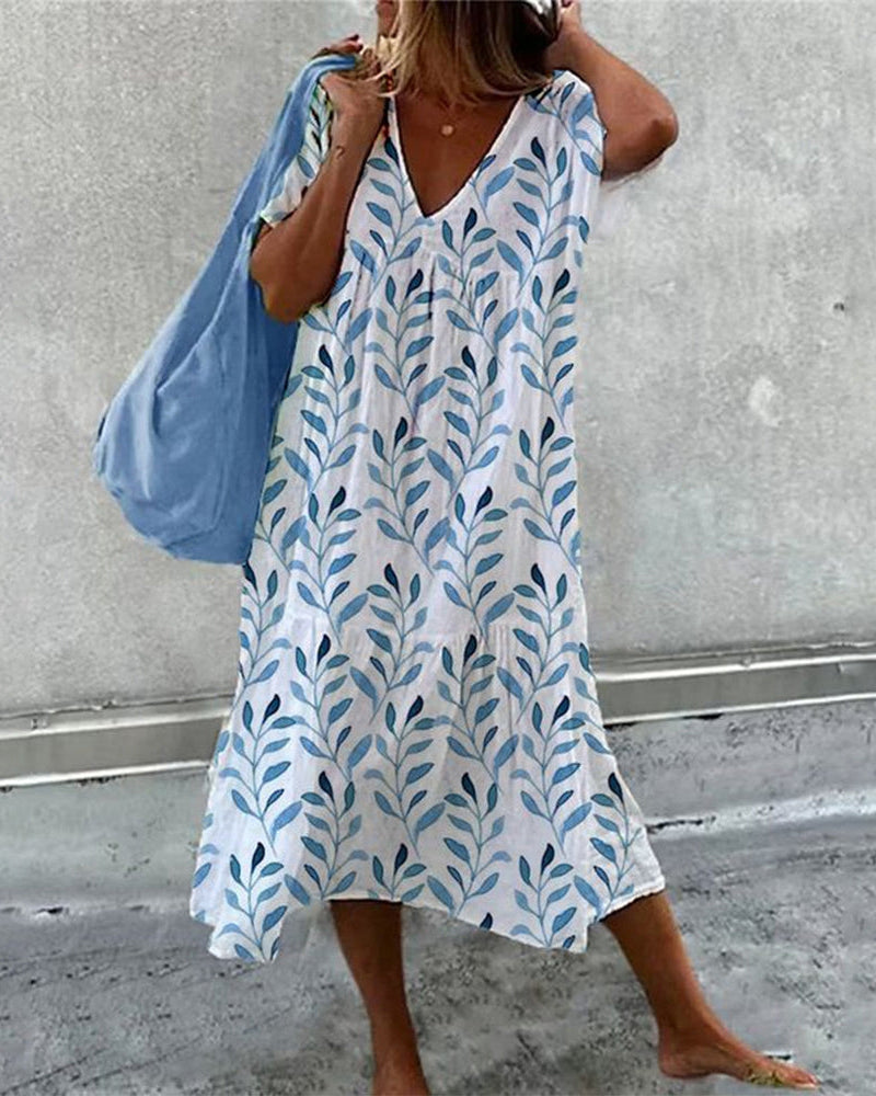 Vestido Verano Ligero Escote V Mujer