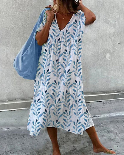 Vestido Verano Ligero Escote V Mujer