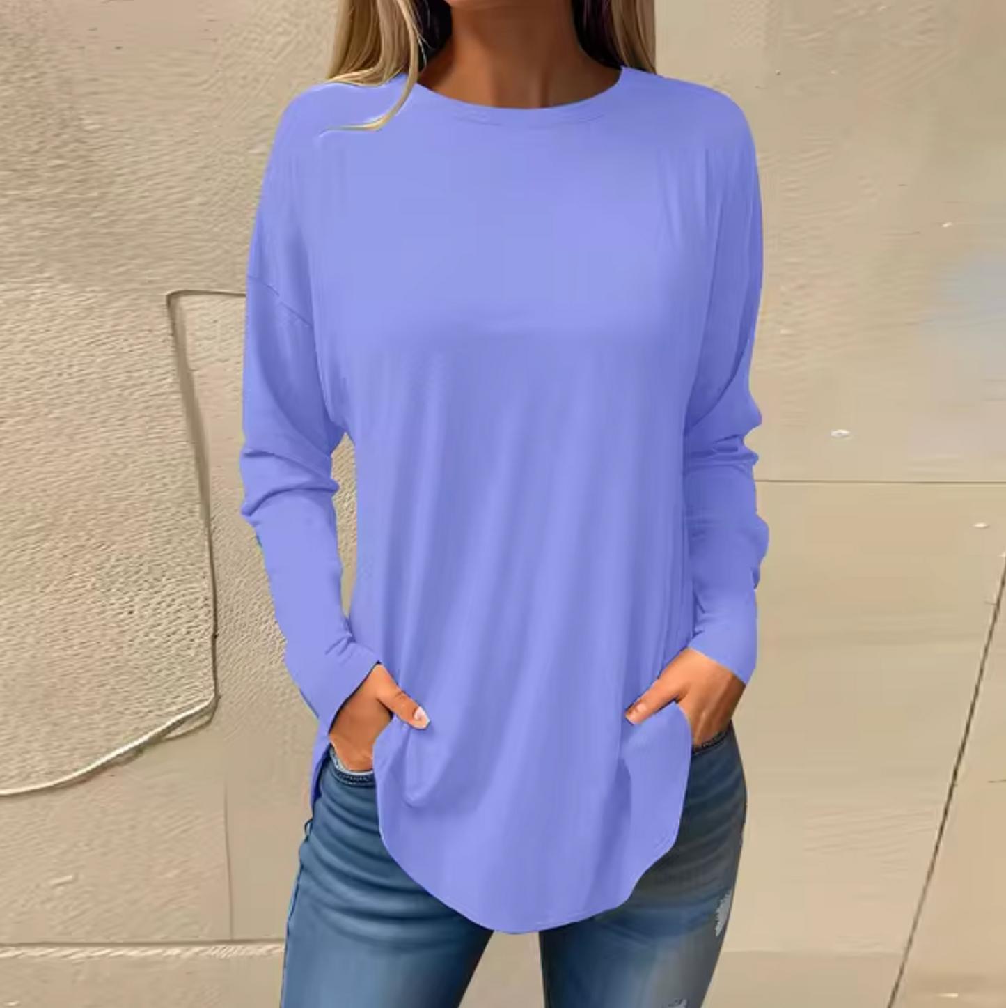 Jersey Cuello Redondo Algodón Suave - Vestiria
