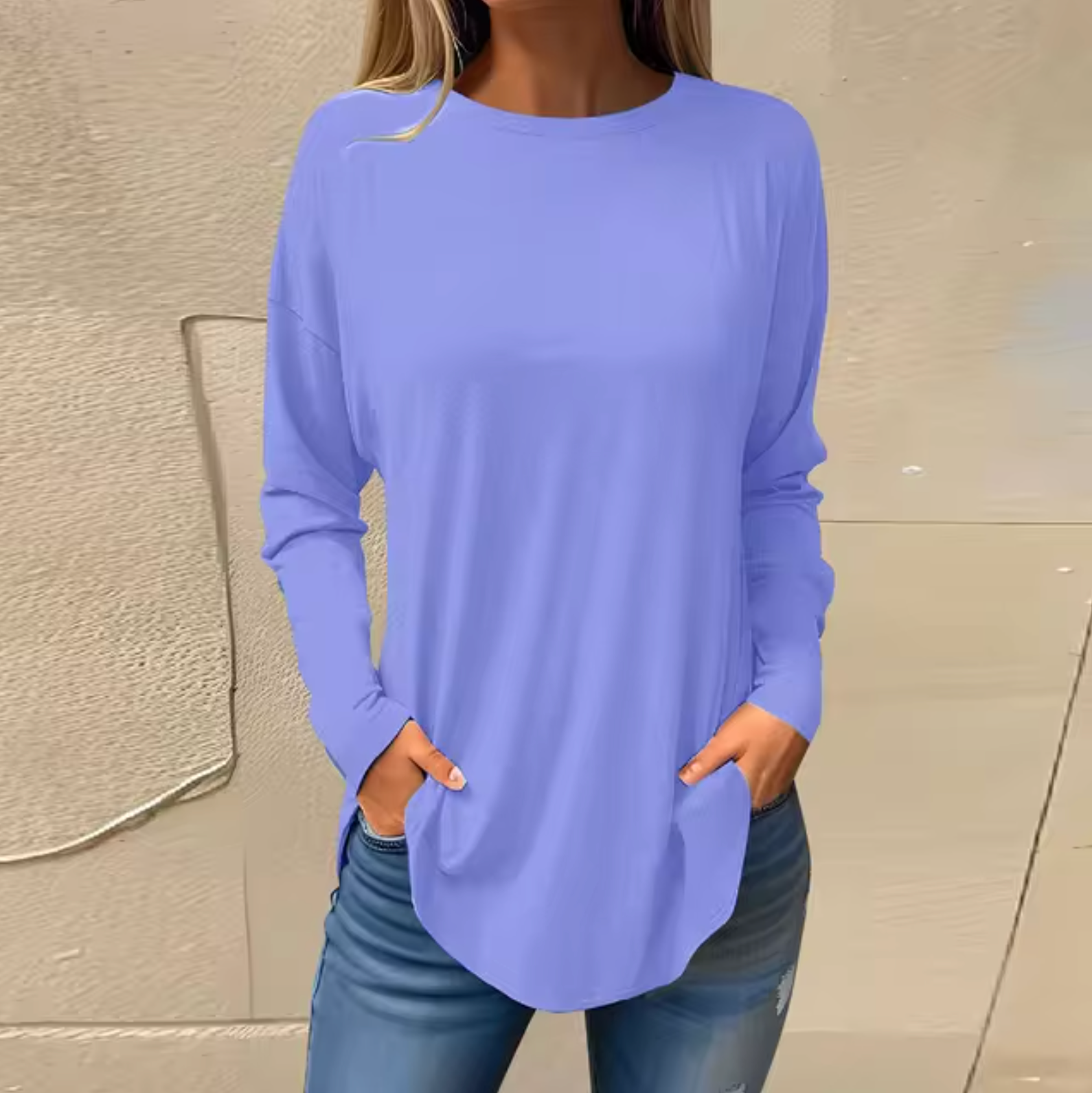 Jersey Cuello Redondo Algodón Suave - Vestiria