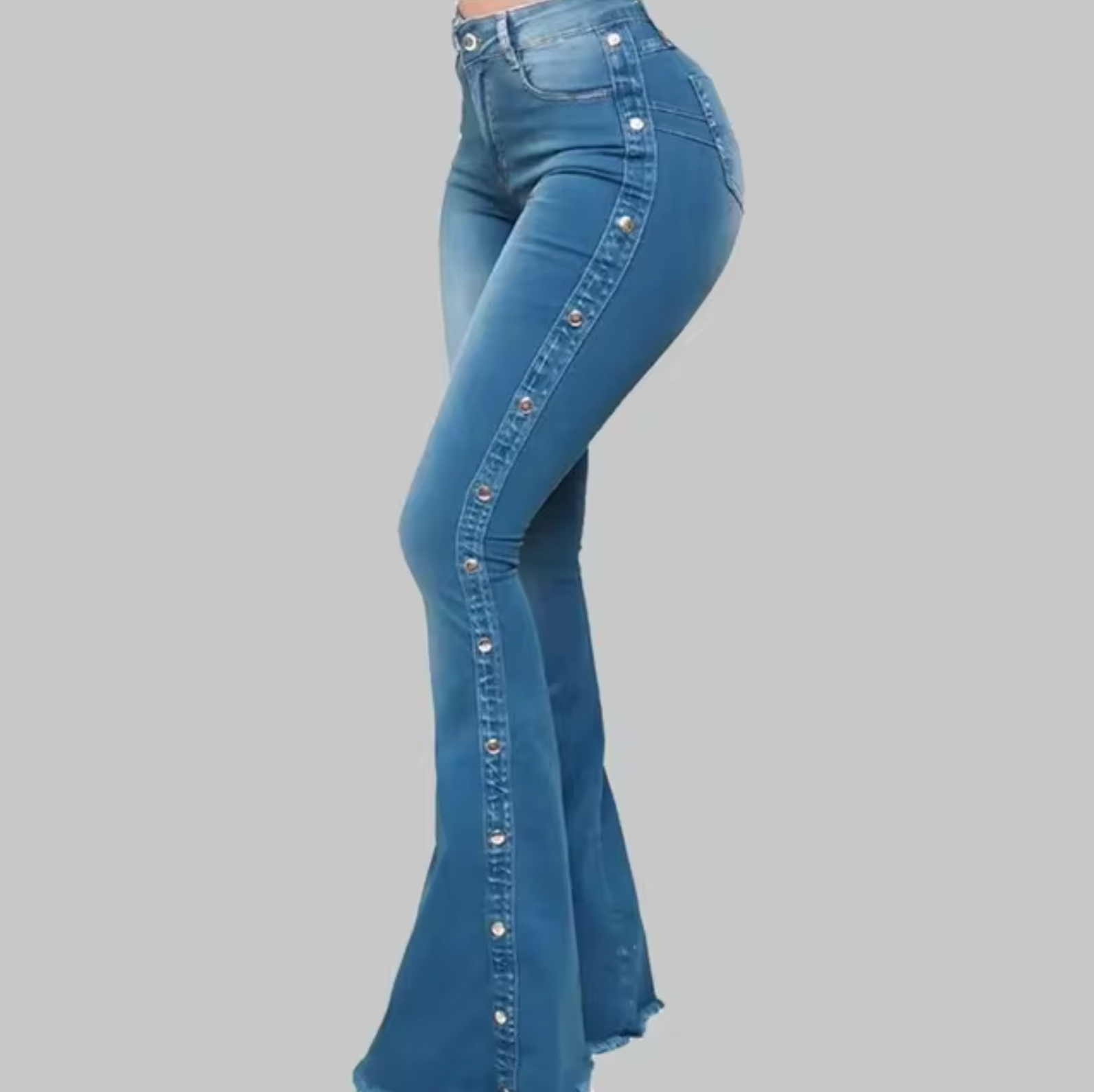 Pantalón Vaquero Ancho Elástico Mujer - Vestiria