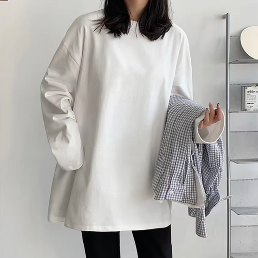 Camisa Grande Manga Larga Confortable - Vestiria