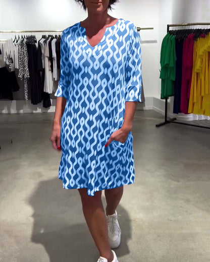 Vestido Verano Estampado Floral Elegante