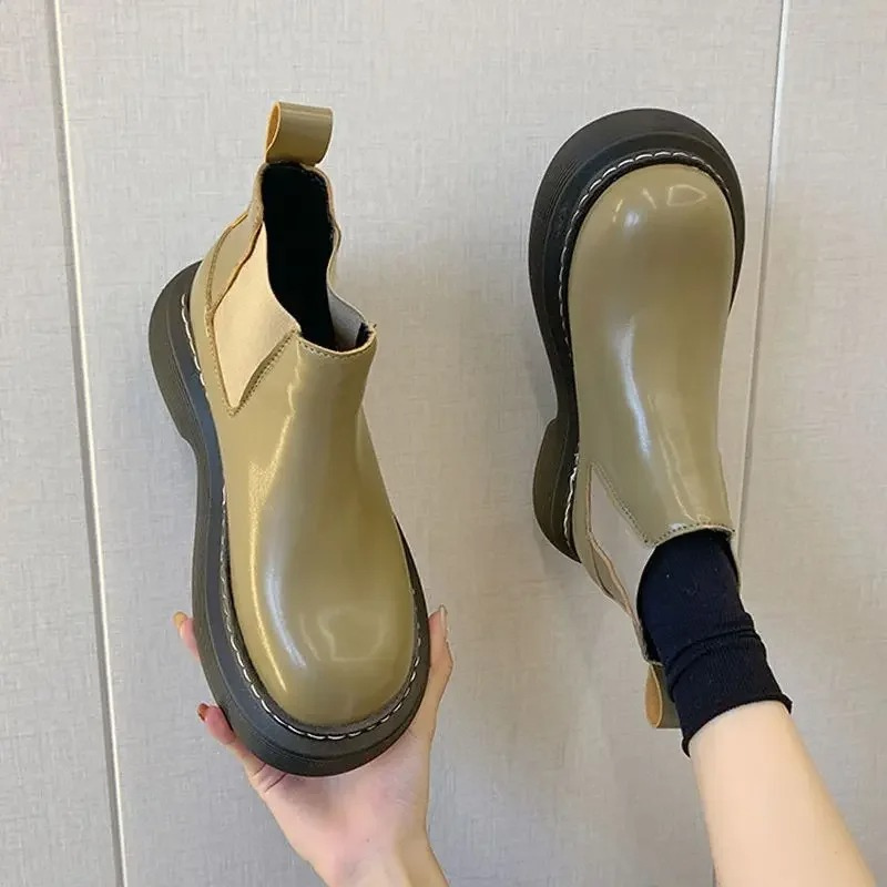 Botas Chelsea Mujer Cómodas Punta Redonda - Vestiria
