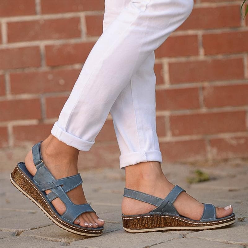 Sandalias Tacón Cuña Verano - Vestiria