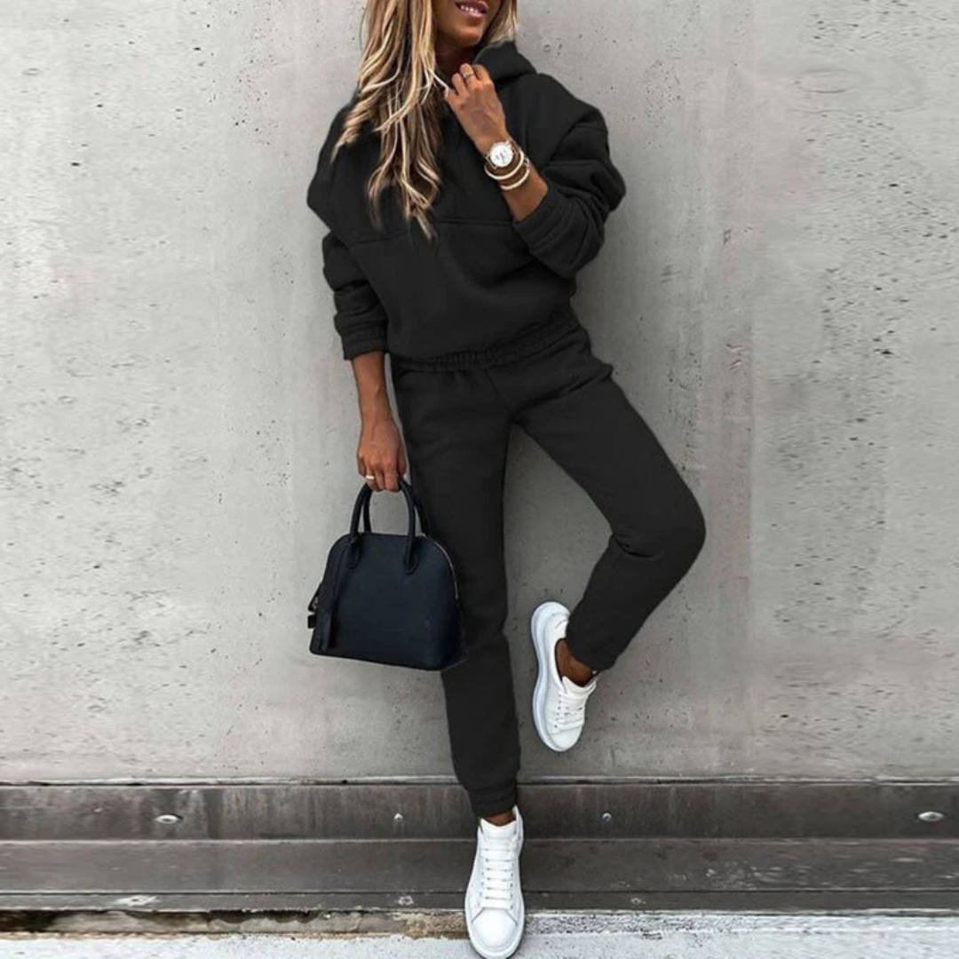 Conjunto Invierno Mujer Sudadera y Pantalones Cálidos