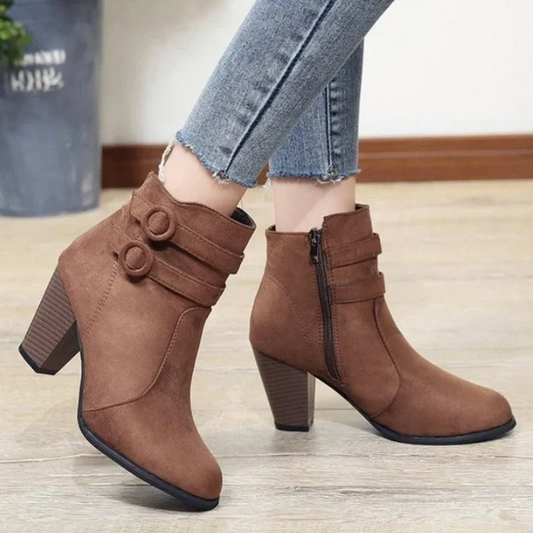 Botas Mujer Tacón Alto con Cintas Elegantes - Vestiria
