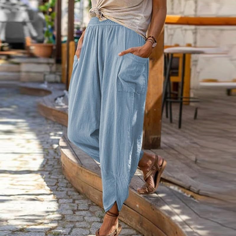 Pantalones Ligeros de Algodón Verano