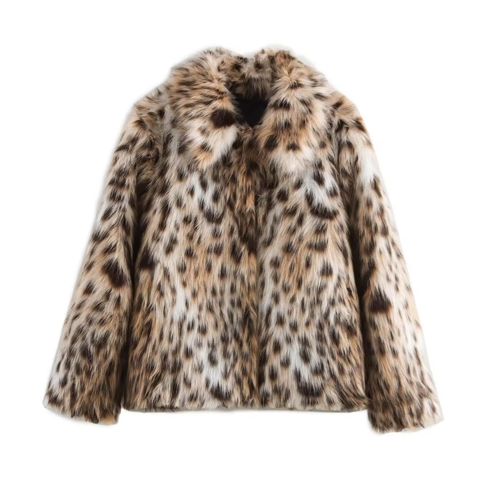 Chaqueta Pelo Leopardo Femenina Moda - Vestiria