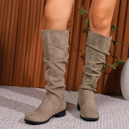 Botas Mujer Altas y Cómodas Punta Redonda - Vestiria