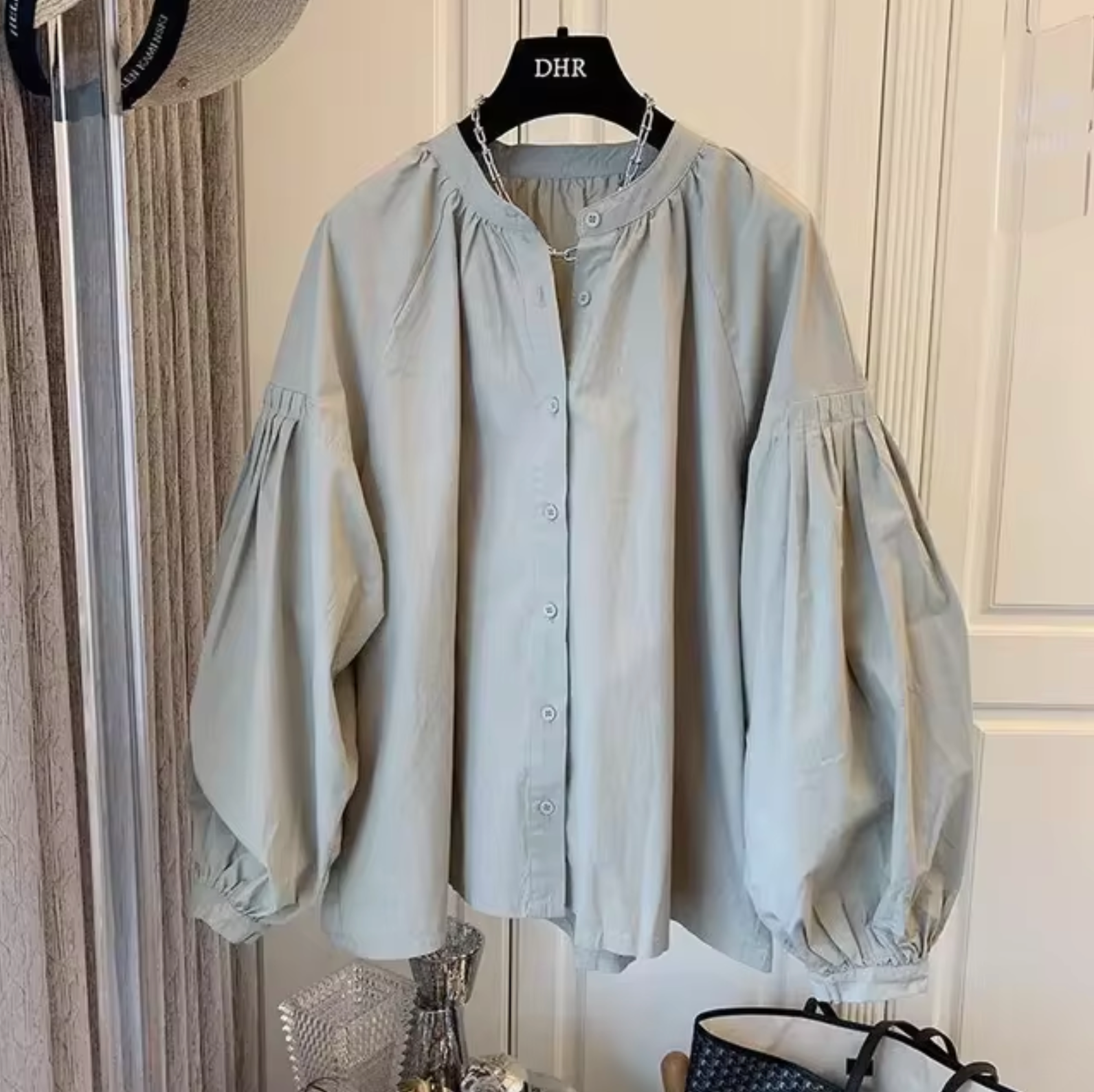 Blusa Vintage Oversize Mangas Voladas - Vestiria