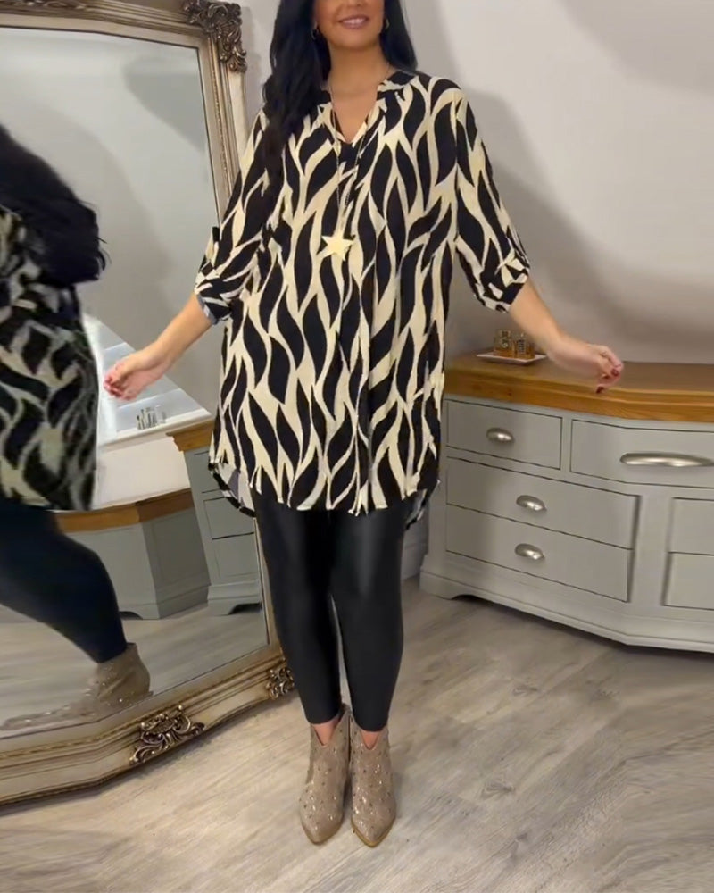Blusa mujer estampada moda urbana - Vestiria
