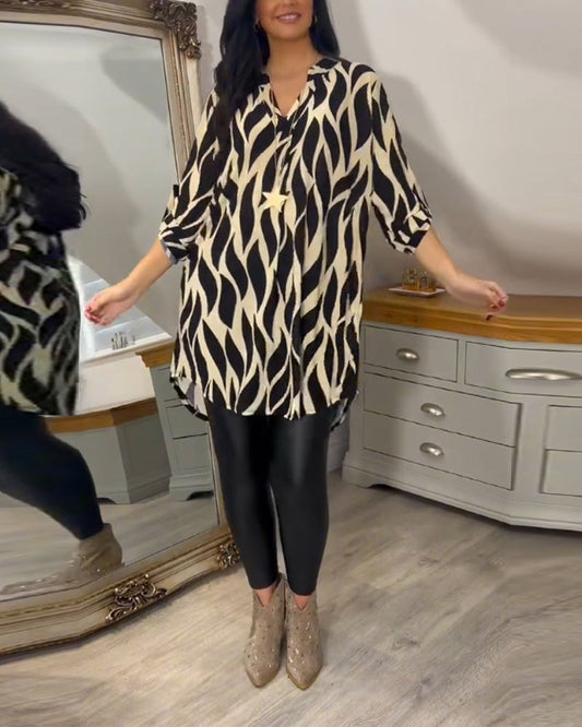 Blusa mujer estampada moda urbana - Vestiria