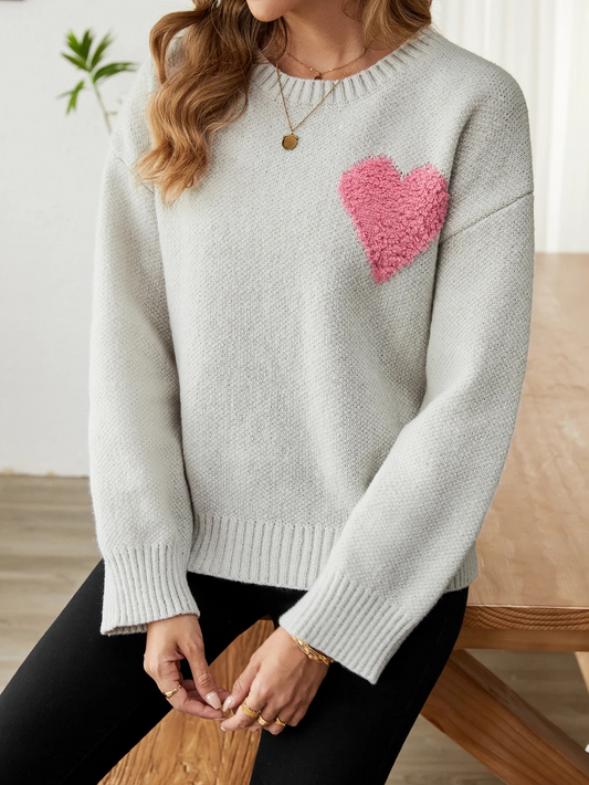 Sudadera Mujer Corazones Suave Cálido - Vestiria