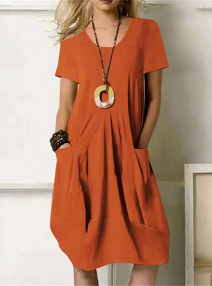Vestido Ligero Verano Manga Corta - Vestiria
