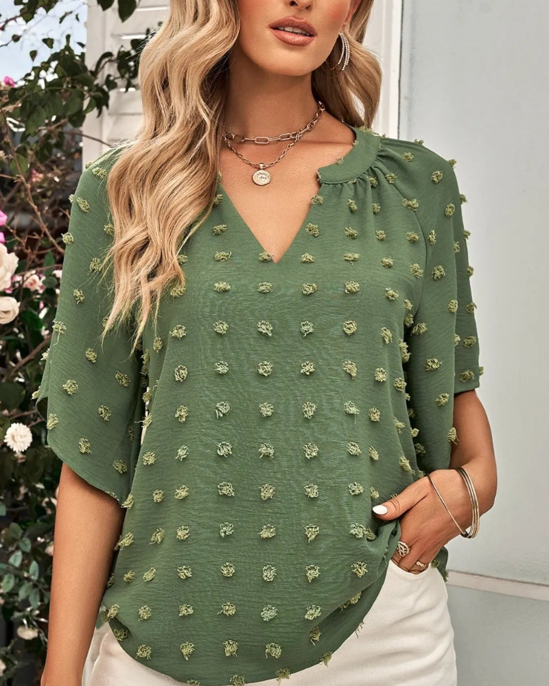Blusa Clásica con Lunares Elegante - Vestiria