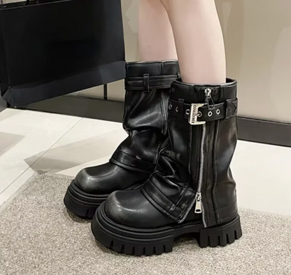 Botas Cuero Clásicas Elegantes - Vestiria