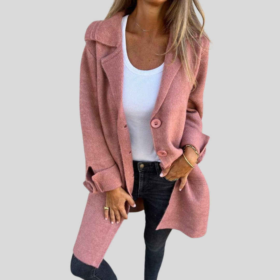 Chaquetón Invierno Mujer Abotonado Cálido