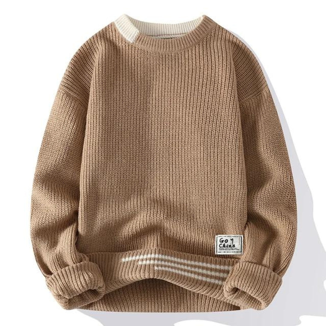 Sudadera de punto cálido para hombre