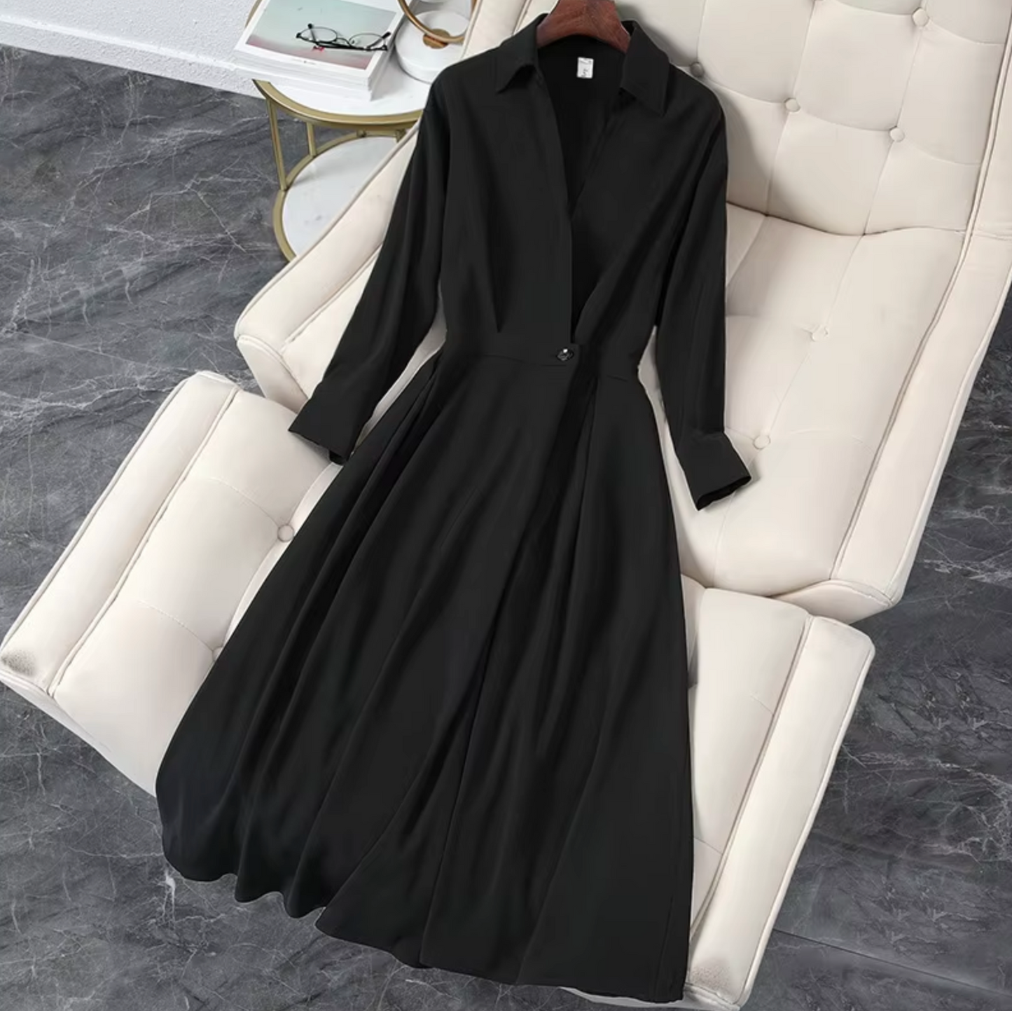 Vestido Mujer Manga Larga Estiloso