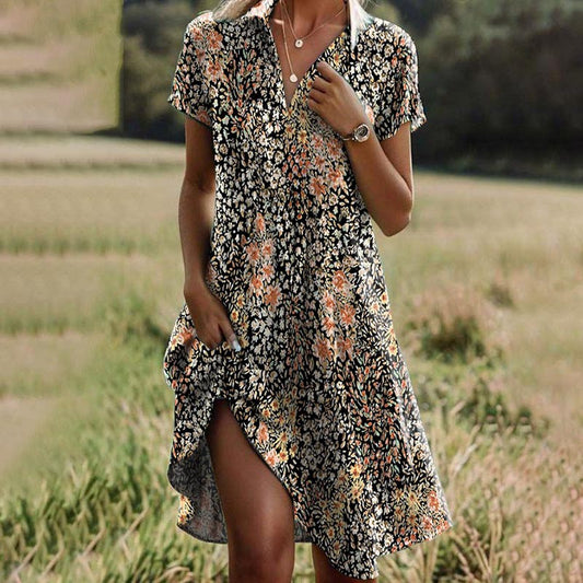 Vestido Floral Clásico Mujer - Vestiria