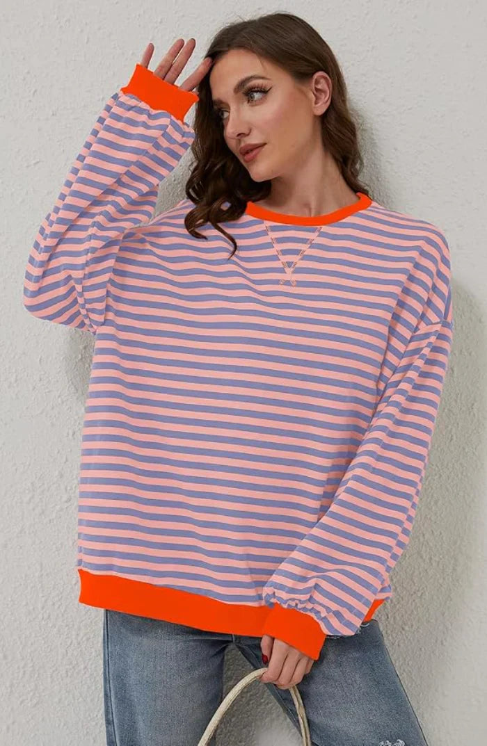 Sudadera Rayas Cálida y Acogedora