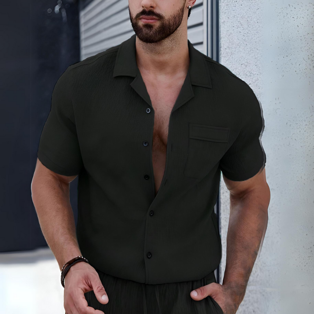 Camisa Casual Hombre Cierre Botones - Vestiria