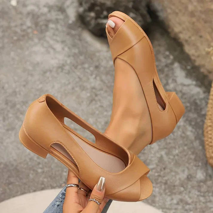 Sandalias de Verano con Tacón Abierto - Vestiria